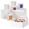 100 Pack 6x6 Bakery Boxes with Window for Desserts, Bulk Treat Containers for Cupcakes, Pastries, Cookies (White)